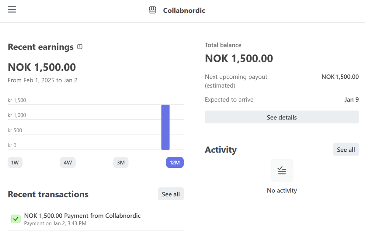 Stripe Express Dashboard